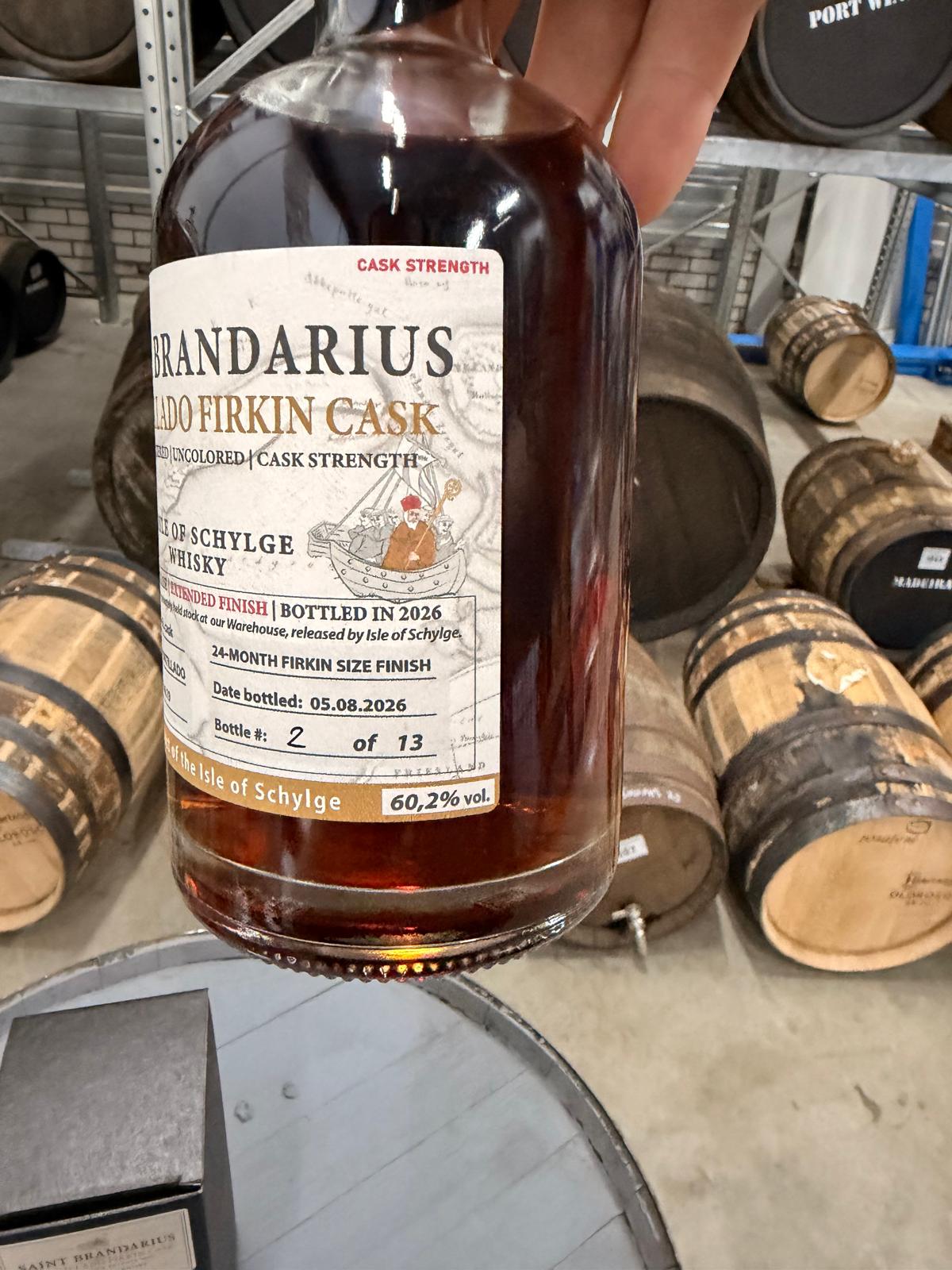 Saint Brandarius Amontillado Firkin Cask Strength 60,2% fles uit vat AMT-06