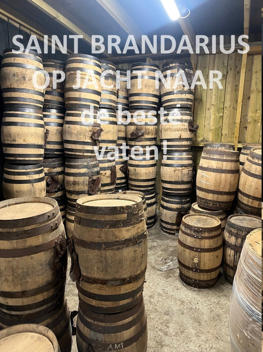 Sherry firkin en quartercask vaten van Saint Brandarius