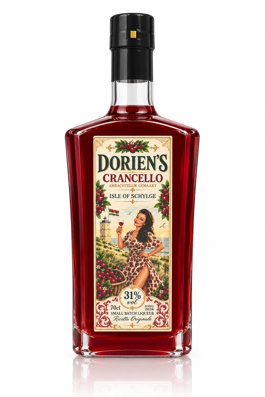 Doriens Crancello — ambachtelijke cranberrylikeur