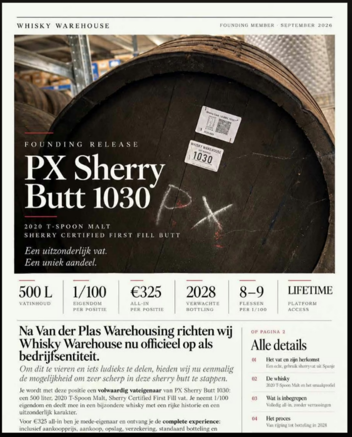 PX Sherry Butt 1030 - Founding Warehouse Cask