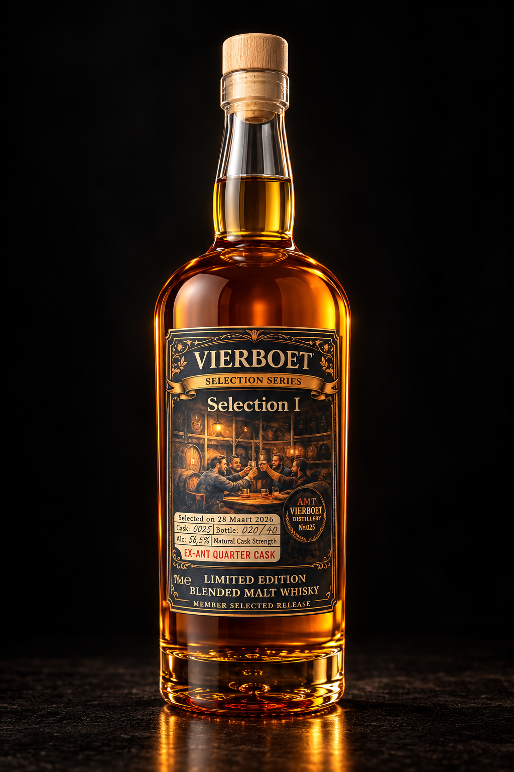 Vierboet Selection 1 – AMT Quarter Cask · Cask Strength