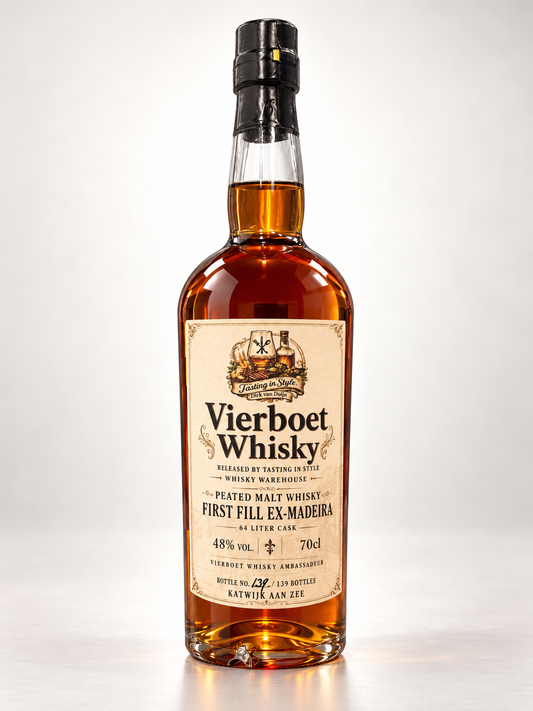 Vierboet "Tasting in Style" - Madeira Cask 70cl 48% | Peated Malt Single Cask