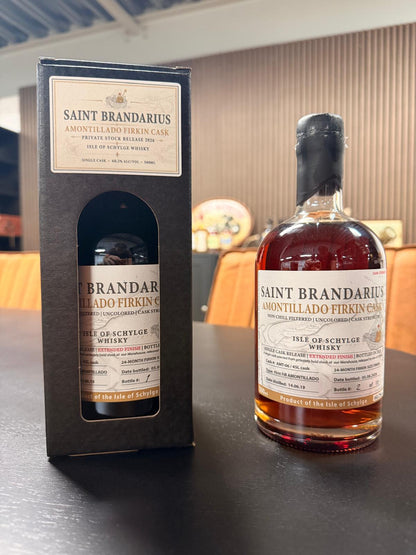 Saint Brandarius Amontillado Firkin Cask Strength 60,2% met geschenkverpakking