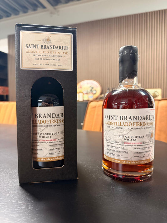 Saint Brandarius Amontillado Firkin Cask Strength 60,2% met geschenkverpakking