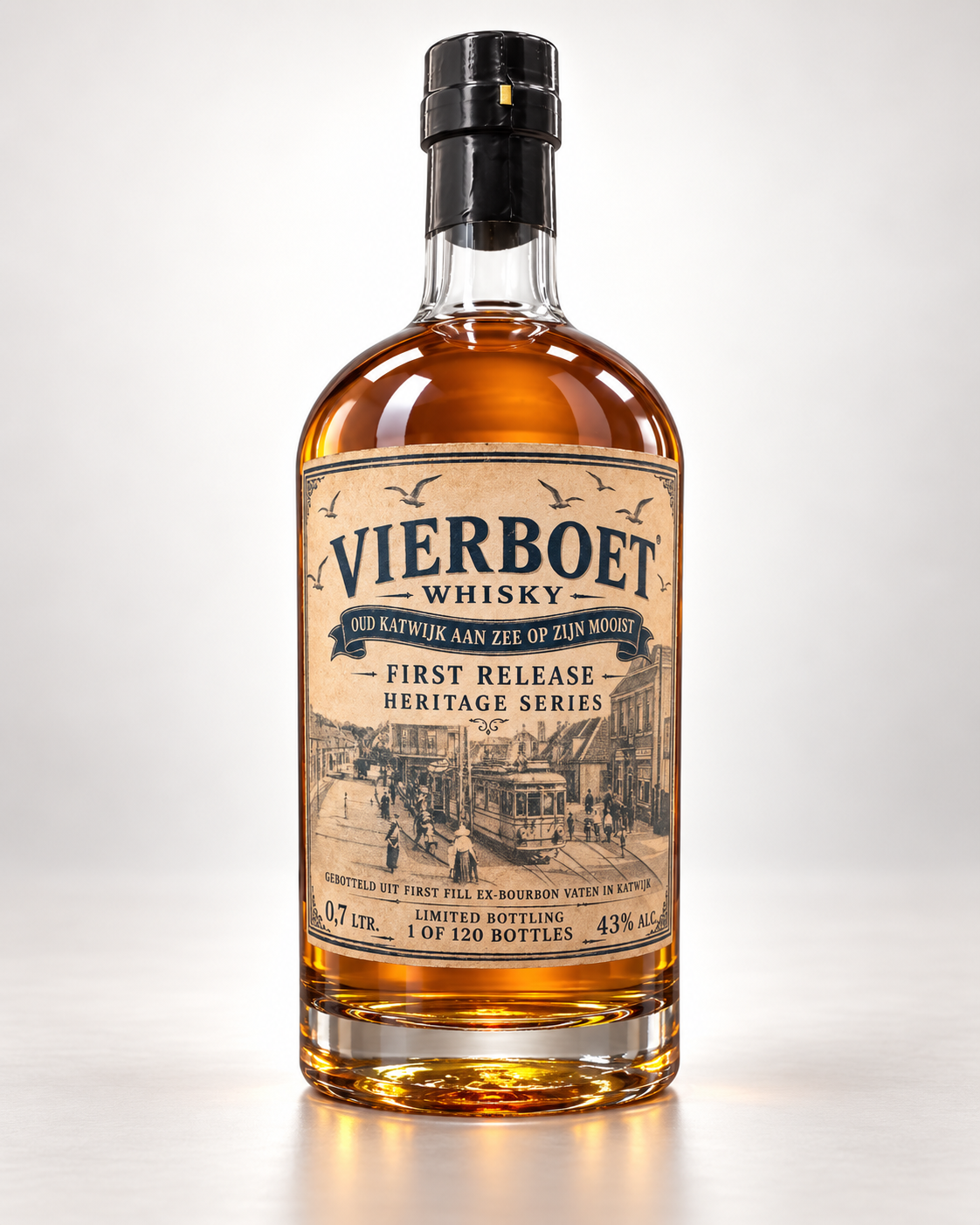Vierboet Heritage Series I – Oud Katwijk aan Zee whisky 70cl 43%